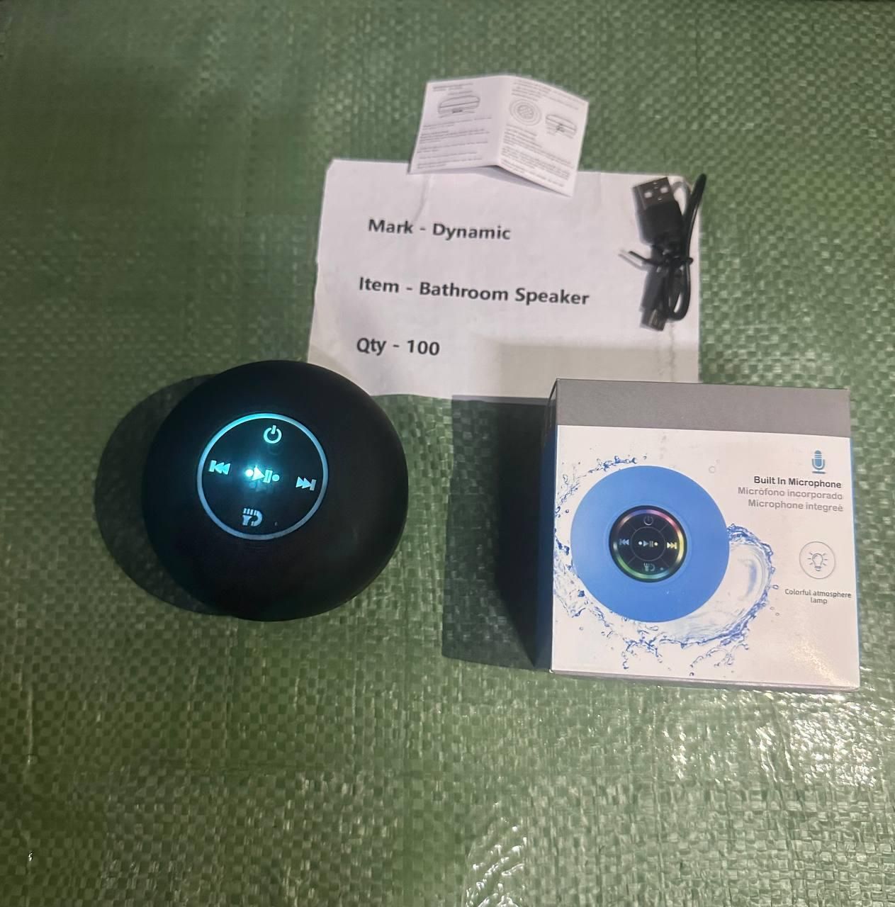 Waterproof Bluetooth Speaker with large suction cup