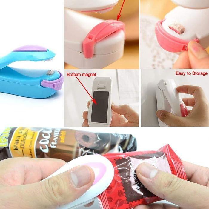 Portable Mini Sealing Machine Handheld Packet Sealer for Food, Snacks, Chips, Fresh Storage, Plastic Bag Sealing Machine